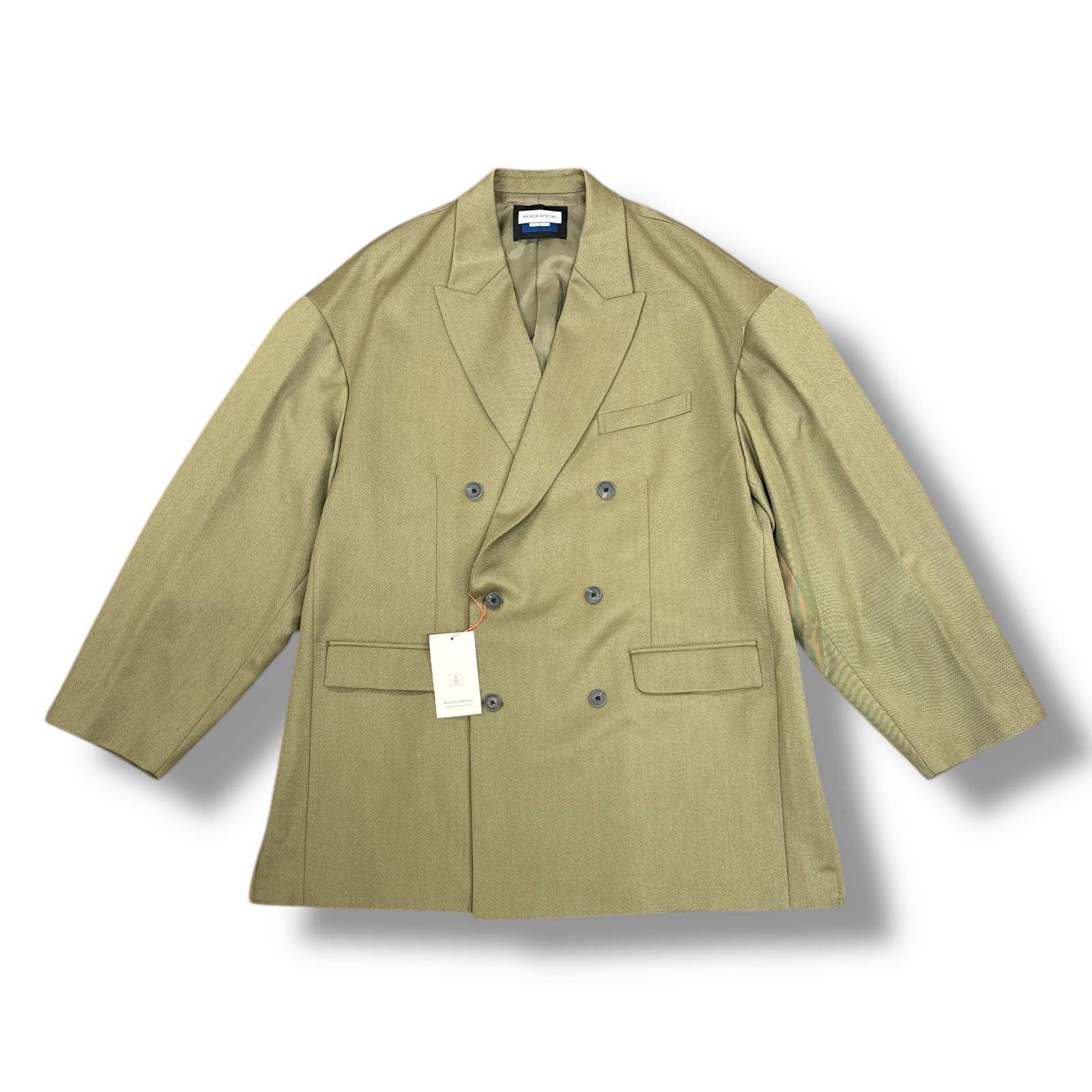 参考上代37400円 未使用品 MAISON SPECIAL Prime-Over Wool Chambray