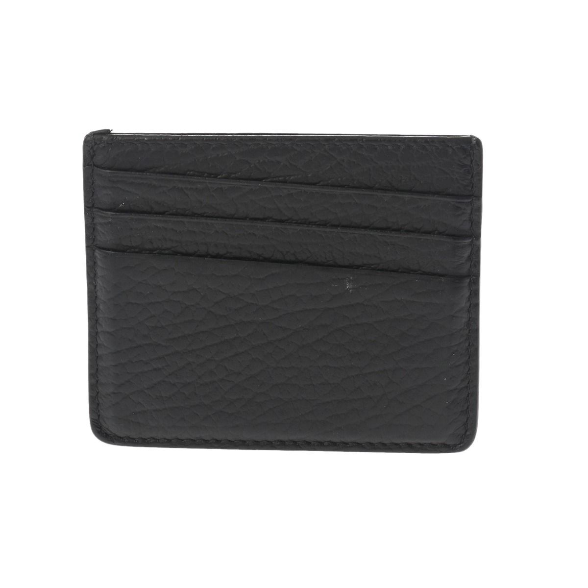メゾン マルジェラ カードケース ブラック ユニセックス レザー カードケース