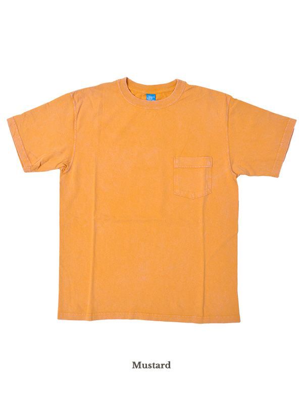 Good On グッドオン Tシャツ プリント メンズ レディ―ス 半袖 綿100% ゆったり ブランド Vintage Dye ヴィンテージ 加工  ポケット付き ポケT 経年変化 ブラック ネイビー マスタード ダークグリーン GOST-903VD - メルカリ