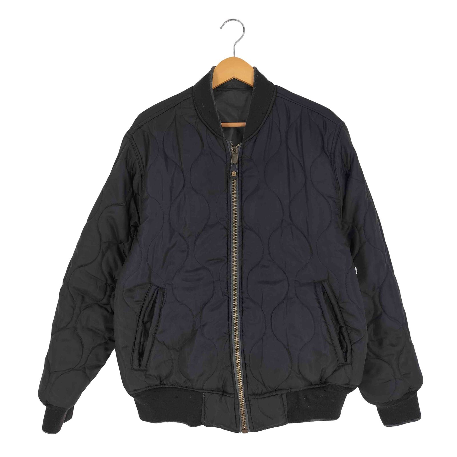 サウスポール SOUTHPOLE 90S キルティング リバーシブル ボンバージャケット メンズ import L