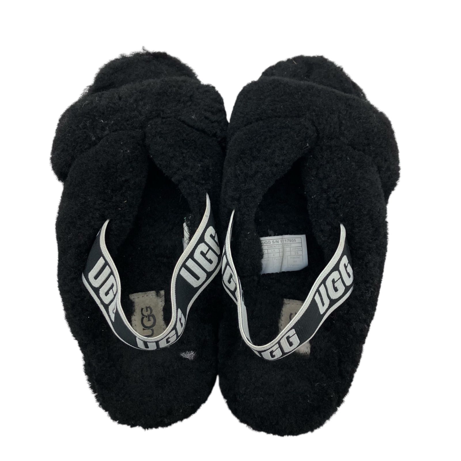 UGG アグ 1117935 W FAB YEAH カラー2色 ファブ イヤー サンダル スリッパ シープスキン ルームシューズ 靴 レディース
