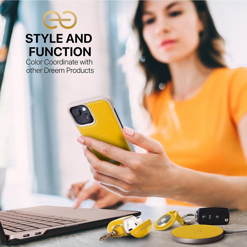 在庫処分 - - 2通りに使えるフリップスタンド付き RFIDカード保護機能 携帯電話ケース 耐衝撃 イエロー マグネット着脱式 ヴィーガンレザー製 Plus用 14 iPhone Apple 財布型ケース フィボナッチ Fibonacci 2イン1 D