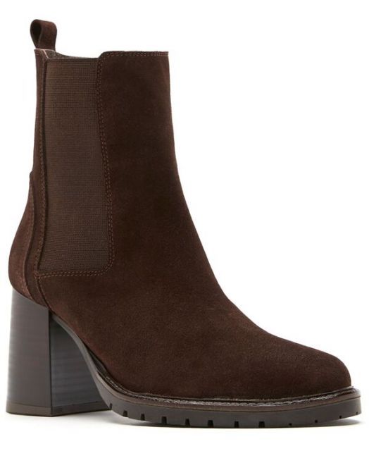 送料無料 ラカナディアン レディース ブーツ レインブーツ シューズ Women s Leina Waterproof Pull On Ankle Boots Brunette Suede