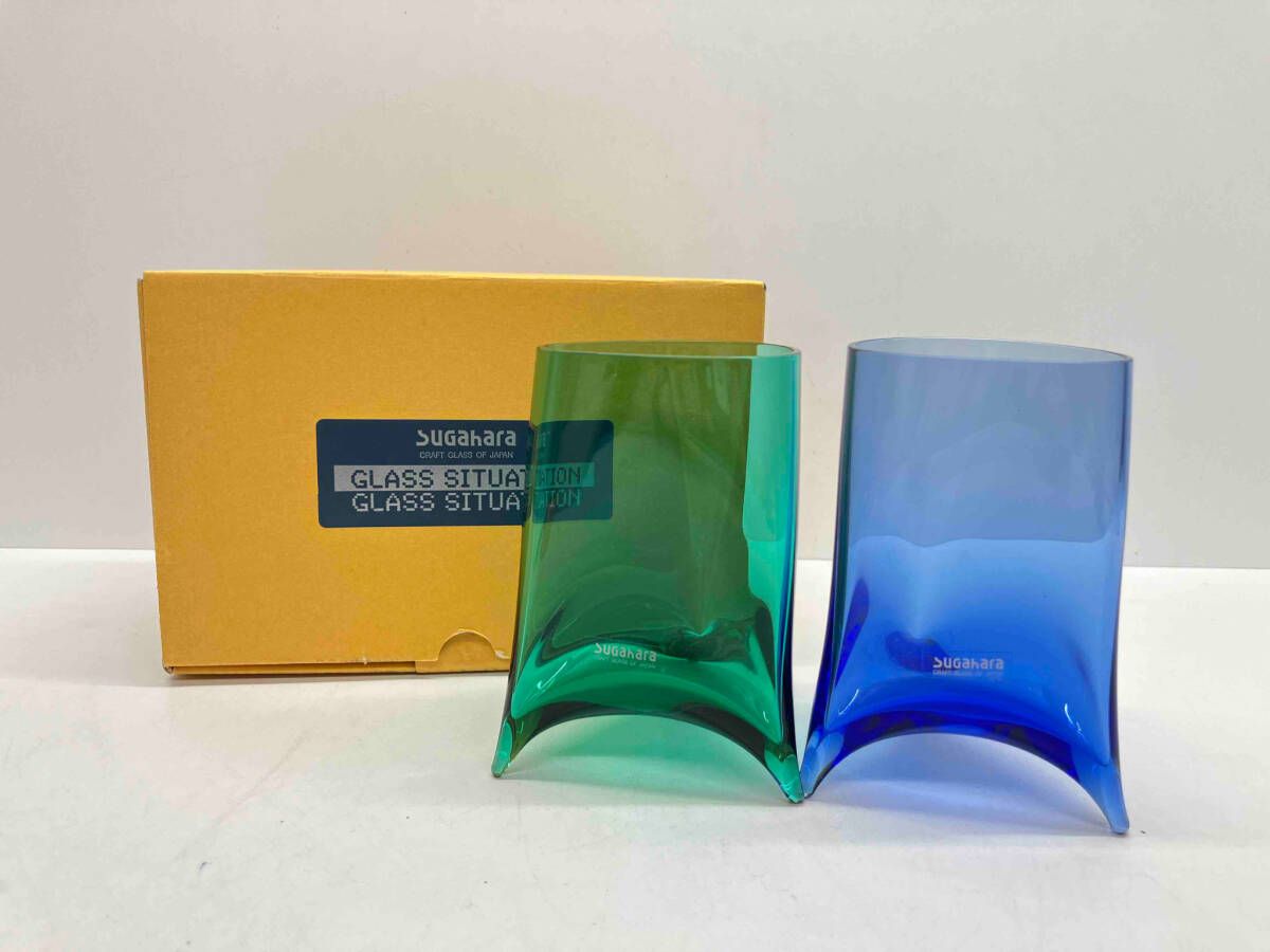 スガハラガラス sghr 三つ足グラス 箱あり