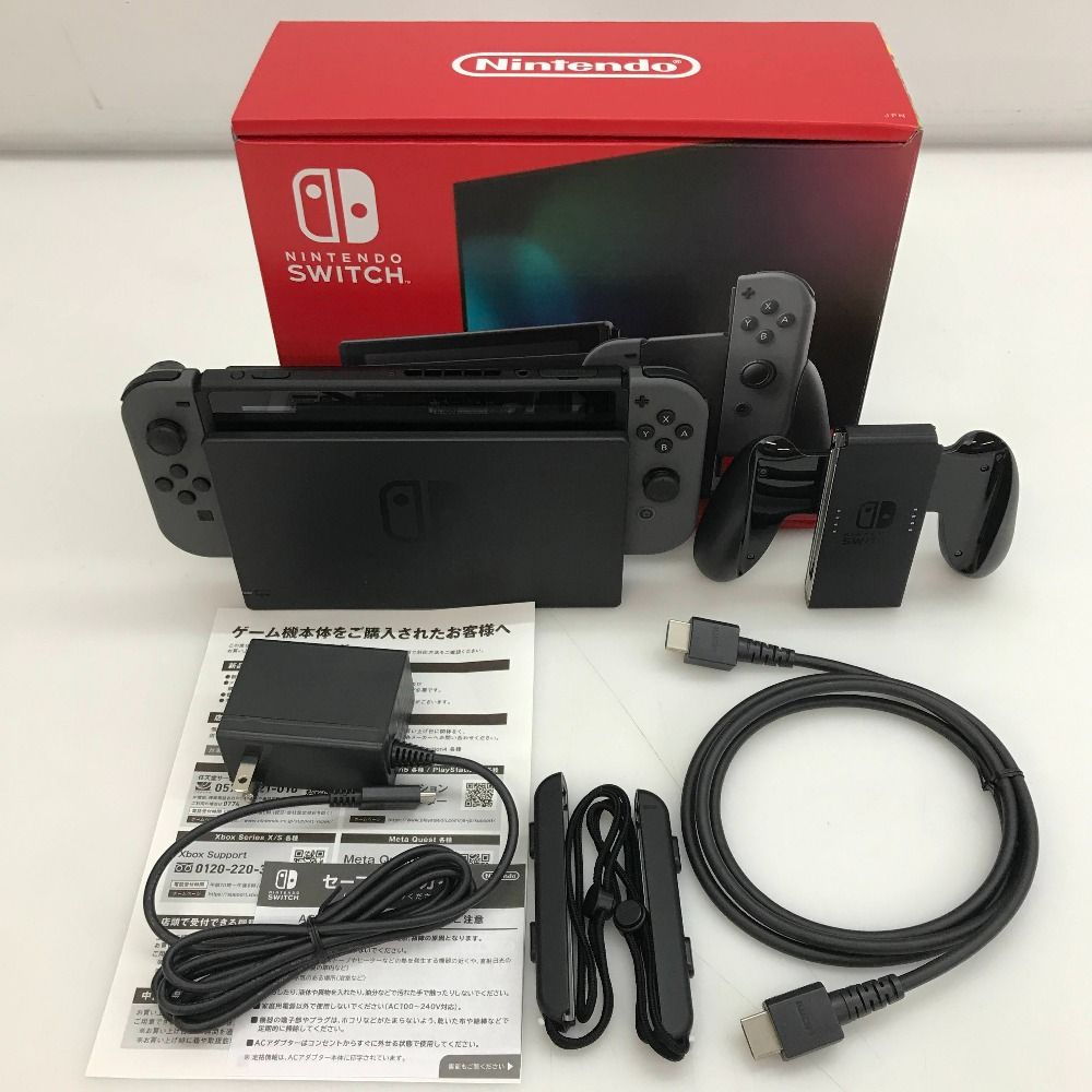 ［新品未使用］任天堂Switch 本体 グレー Nintendo Switch 本体 グレー 64GBSDカード付 Nintendo Switch 本体