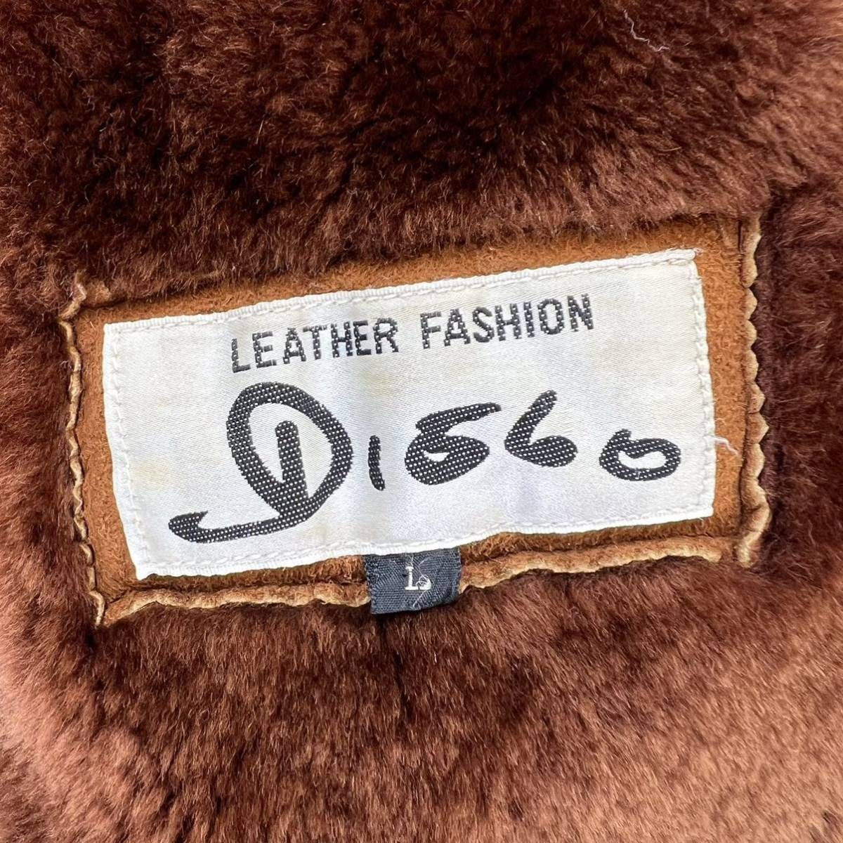 DISCO ☆ メンズ 厚手 リアルムートン 羊革 ジャケット ハーフコート