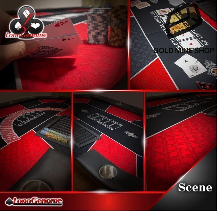 新品*ポーカーテーブル10人対応カジノ チップラック ドリンクホルダー