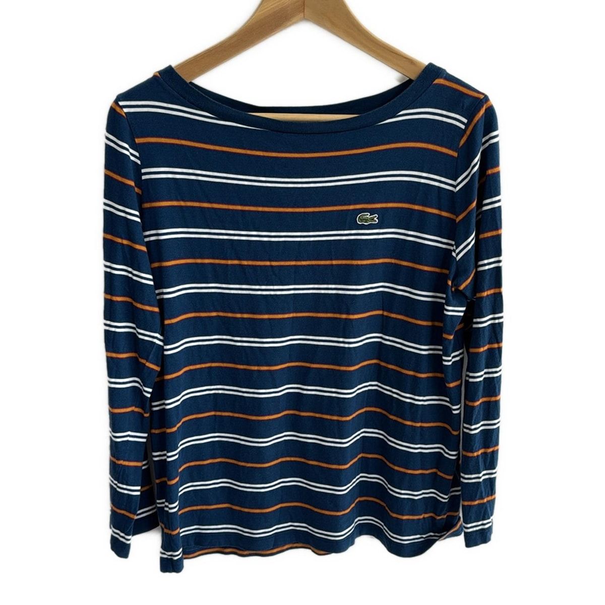 LACOSTE ラコステ　レディース　ボーダー長袖　サイズ40 *新品未使用 Lacoste(ラコステ) 長袖Tシャツ サイズ40 M レディース美品