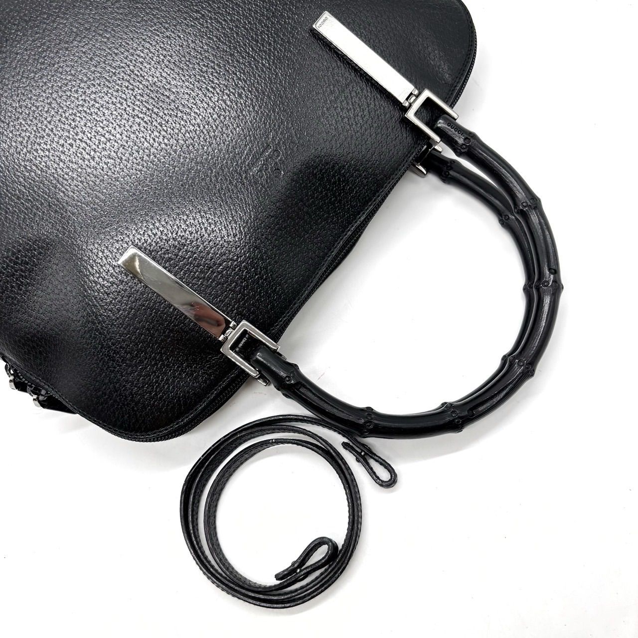 良品】 GUCCI グッチ 2way ショルダーバッグ トートバッグ バンブー