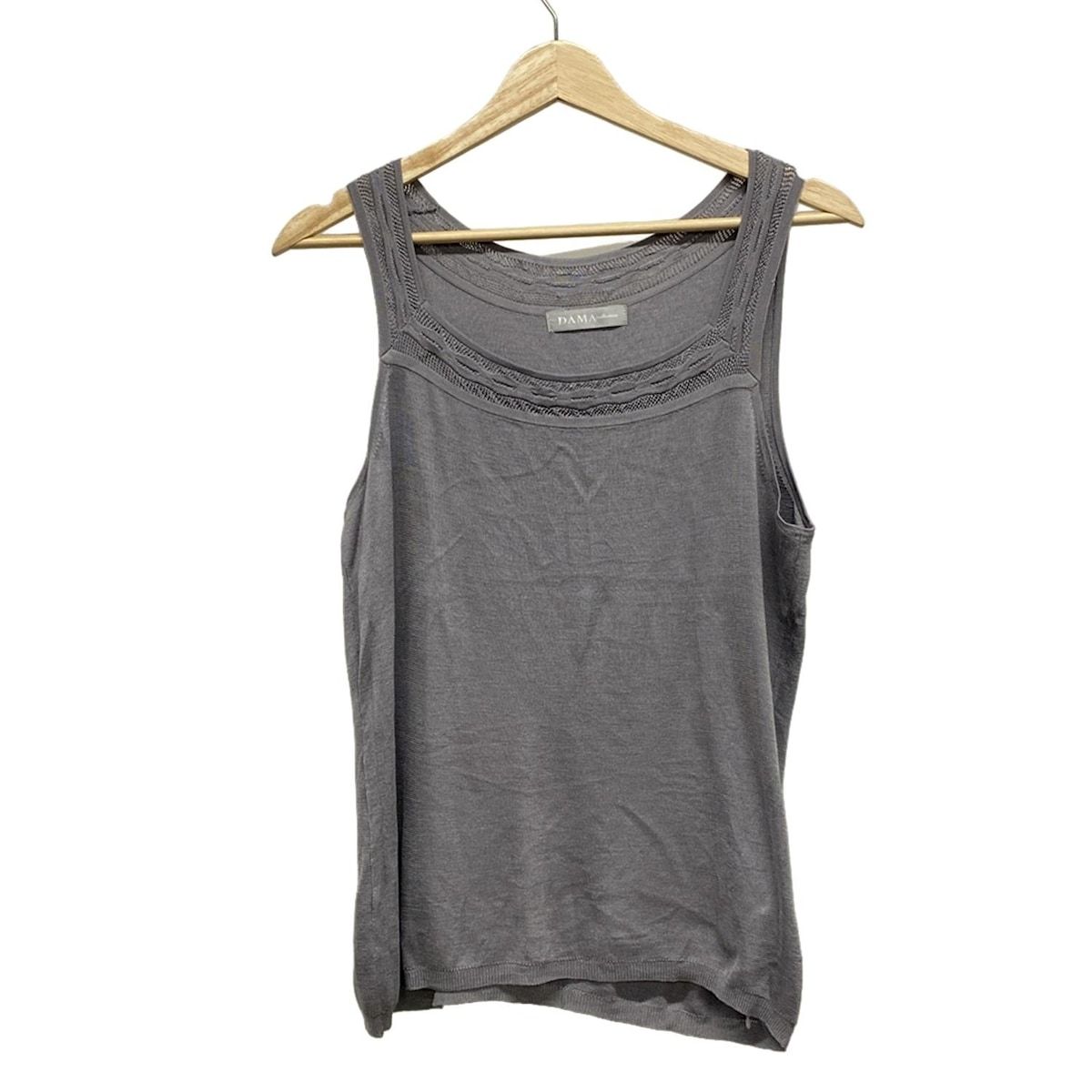 ANAYI ノースリーブ ツィード フリンジワンピース 38 アナイ