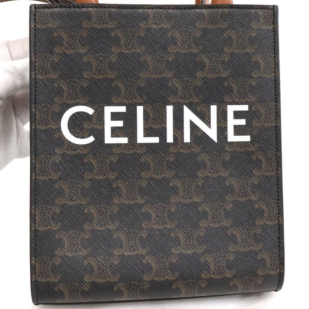 セリーヌ ミニ バーティカル トリオンフ キャンバス CELINE カバ