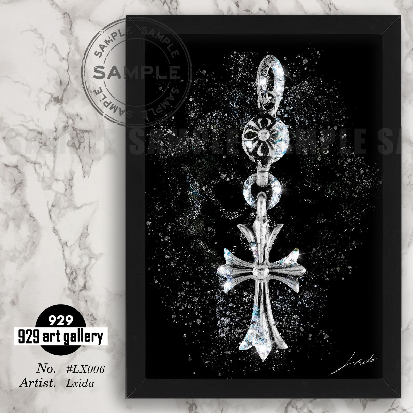 CHROME HEARTS type☆A4額装済オマージュアートインテリア CHROME HEARTS type☆A4額装済オマージュアートインテリア