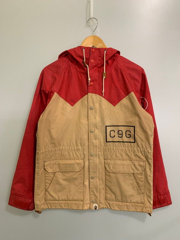 品 A BATHING APE アベイシングエイプ x BRITISH MIRROR RAIN OILED CLOTH MOUNTAIN PARKA マウンテンパーカー 142-251012-ks-30-min
