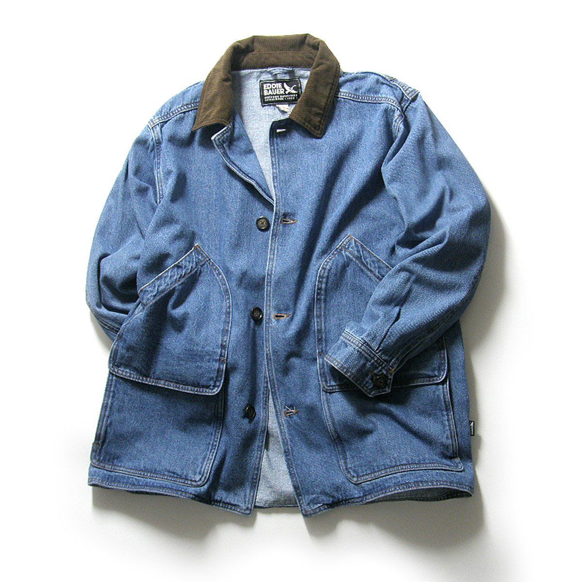 新品】 Eddie Bauer ／ エディーバウアー デニム バーンジャケット