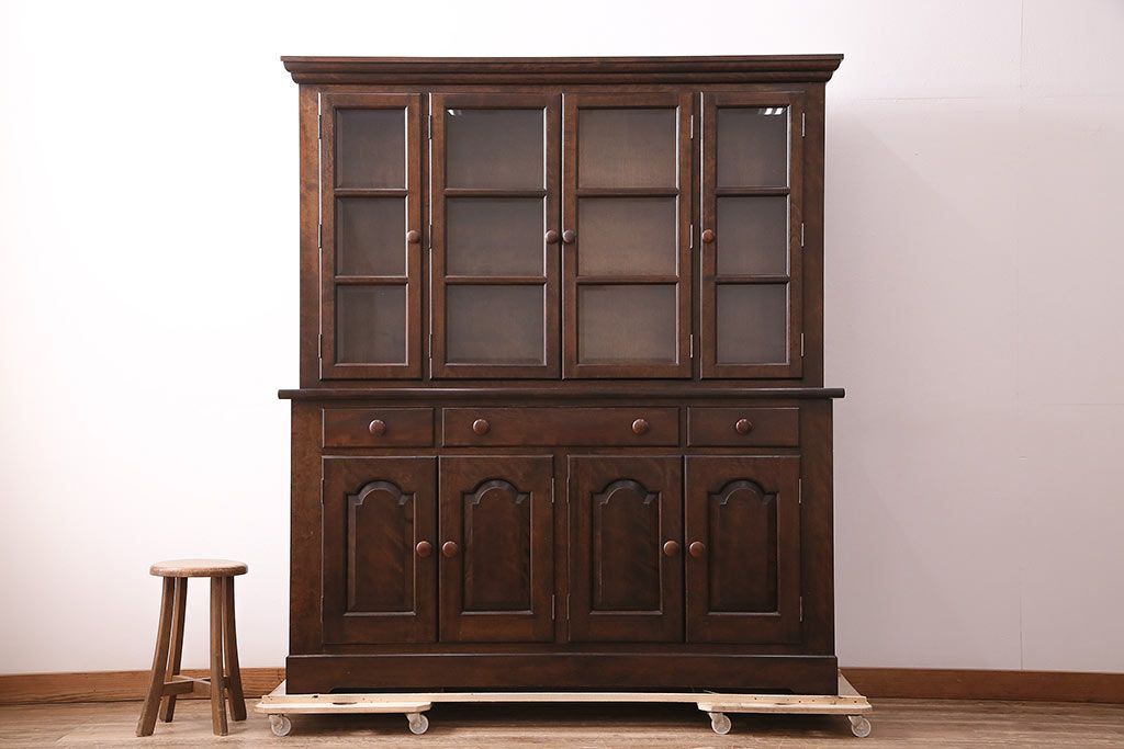 ☆事前問合せ必須☆ 松本民芸家具 F型食器棚 中古 シック 高級感