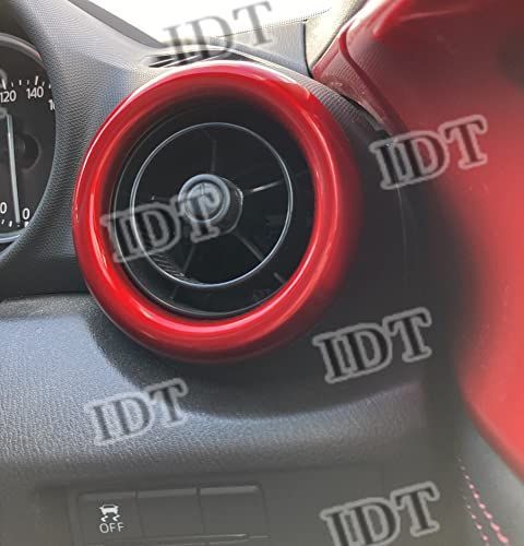 レッド IDT ミニウエス付 マツダ ND ロードスター エアコンリング