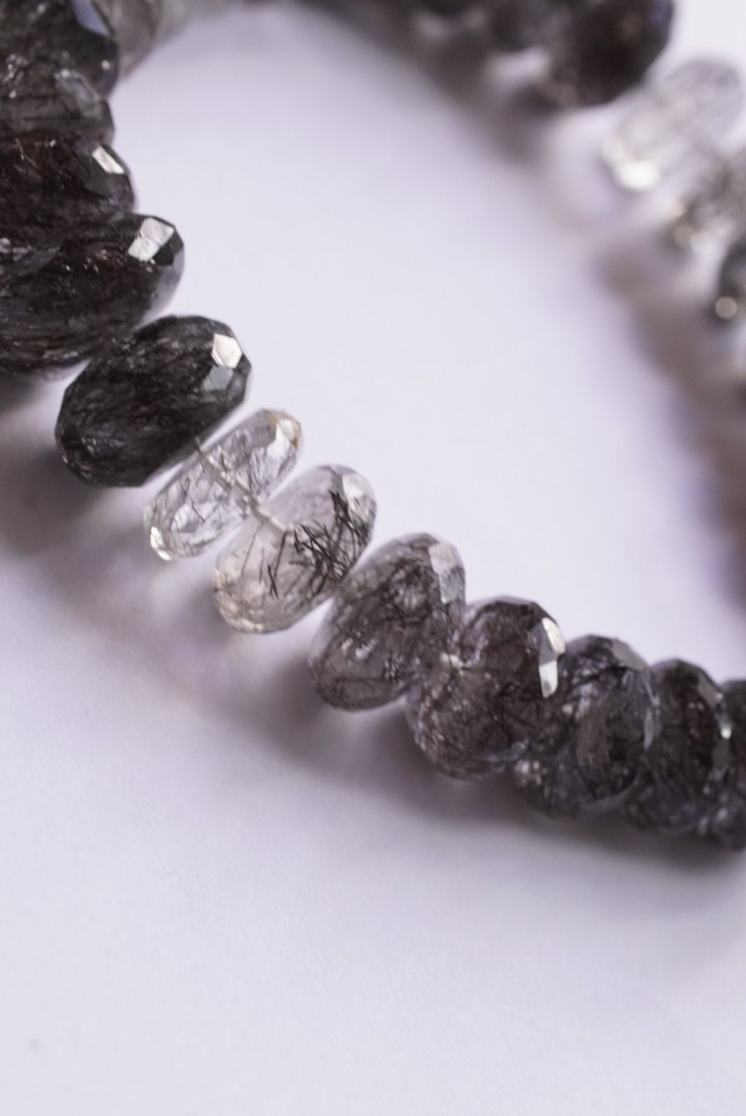 ラスト1点・高品質】ブラックルチルインクォーツ 特大 ファセット