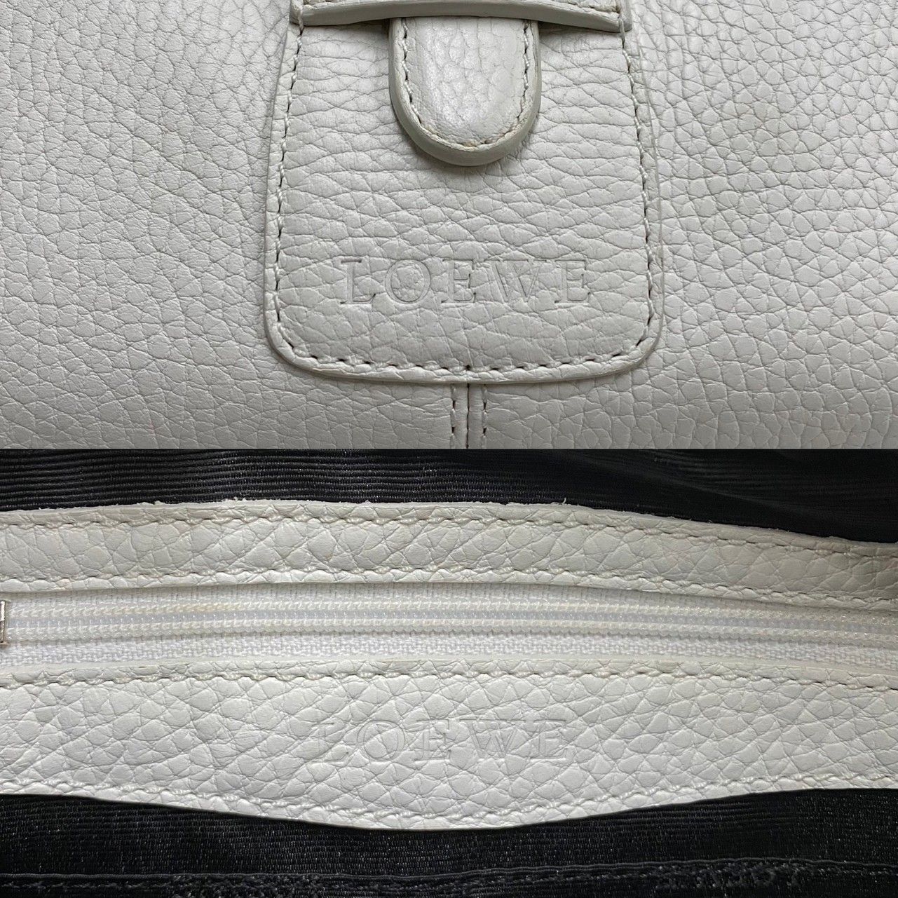 極 美品 レア品 保存袋付き LOEWE ロエベ センダ ロゴ 刻印 レザー 本 