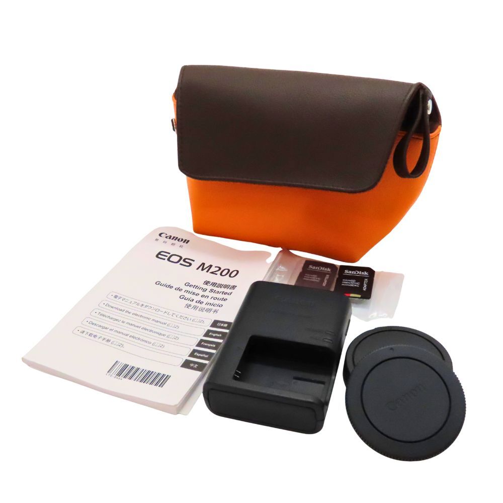 2点まとめ Canon ミラーレス一眼カメラ EOS M200 ボディー ブラック EOSM200BK