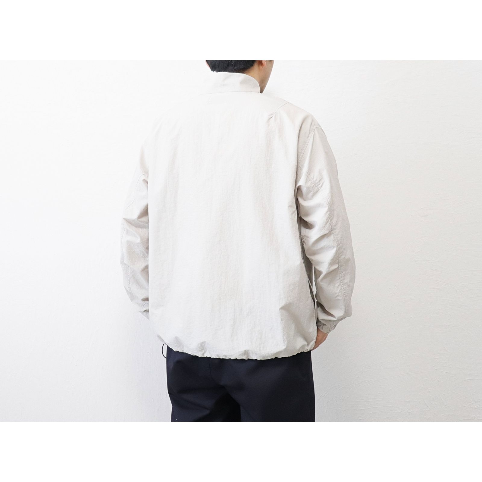 MANUAL ALPHABET / LIGHT SHELL SNAP TEE - GREGE マニュアル 
