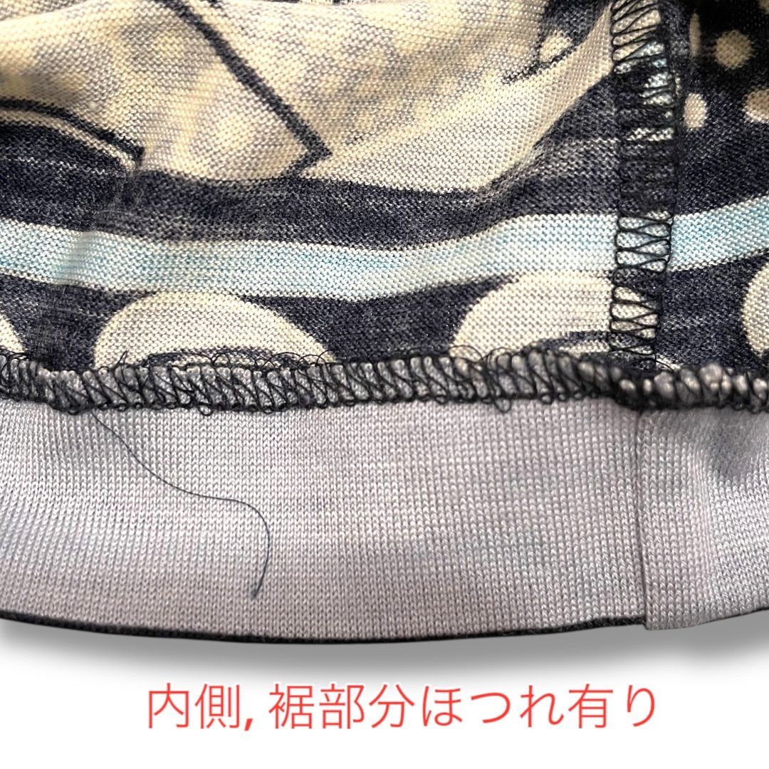 注意書き有] LEONARD レオナール タートルネックカットソー 総柄