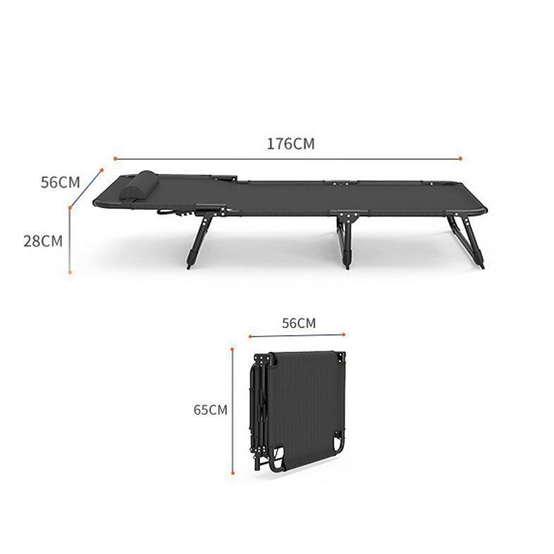 家庭用簡易折りたたみベッド昼休み神器オフィスの大人の昼寝ベッド屋外の小さいベッド付き添いベッド 56cmx176cm