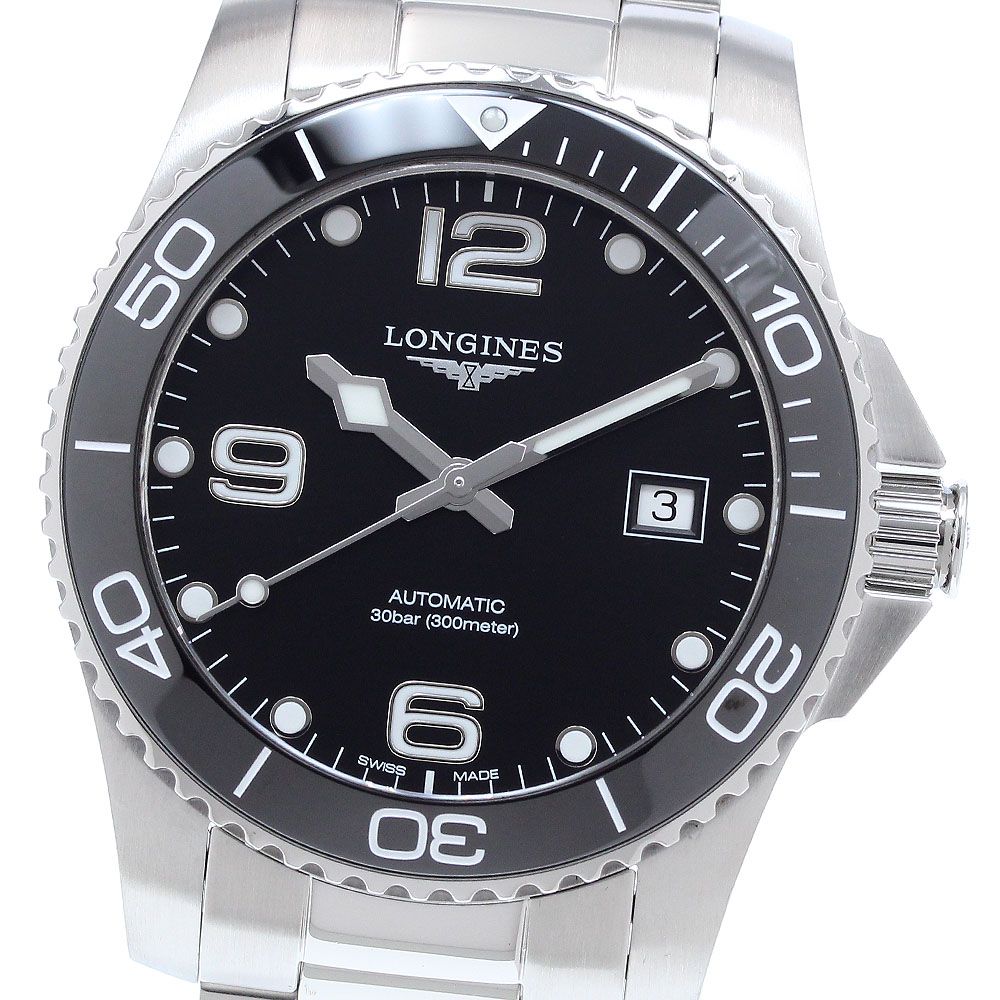 ロンジン LONGINES L3.781.4 ハイドロコンクエスト デイト 自動巻き メンズ 内 き_908798