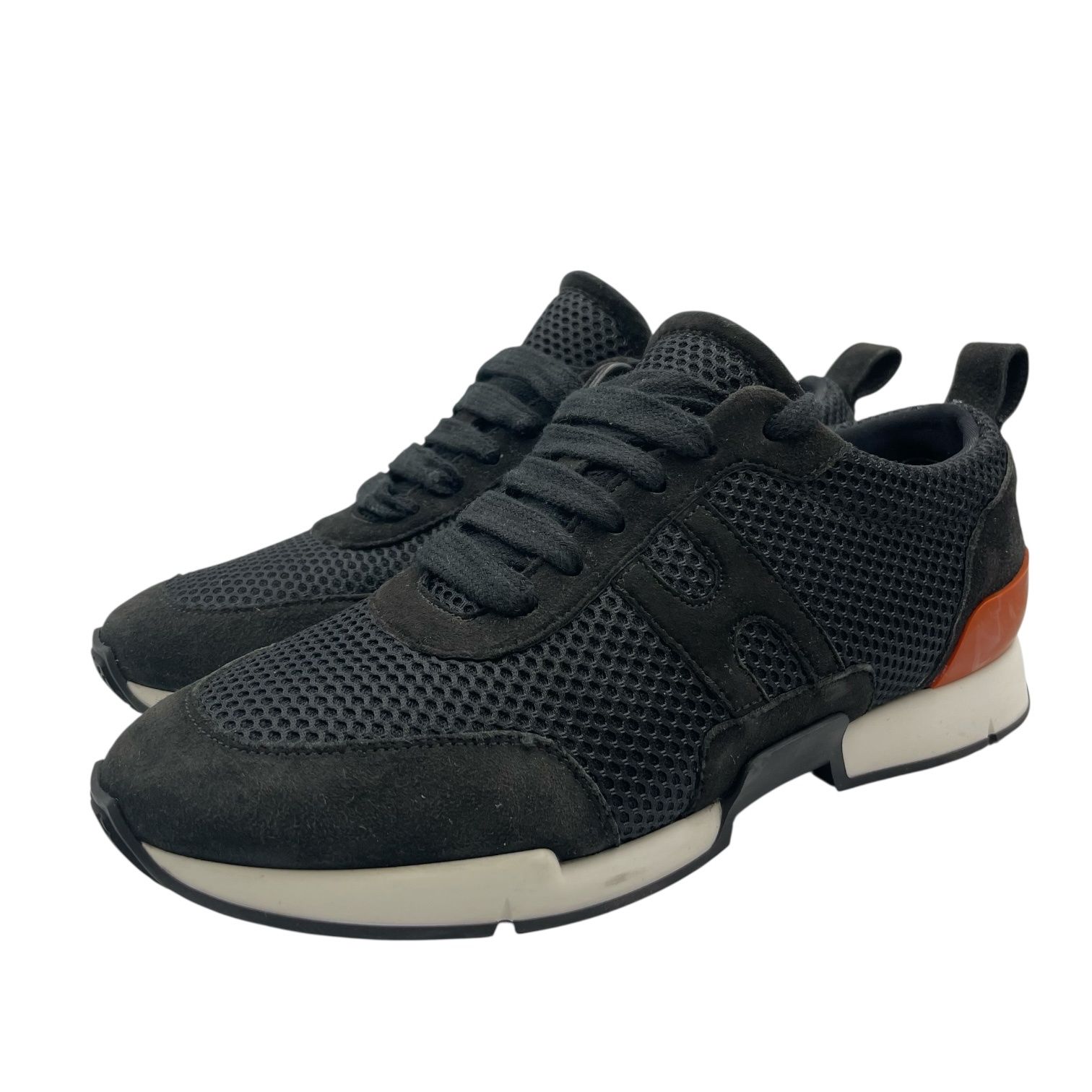 HERMES エルメス Hロゴ スエード スニーカー 42 綺麗□HERMES エルメス Hロゴ ローカットスエードスニーカー 42