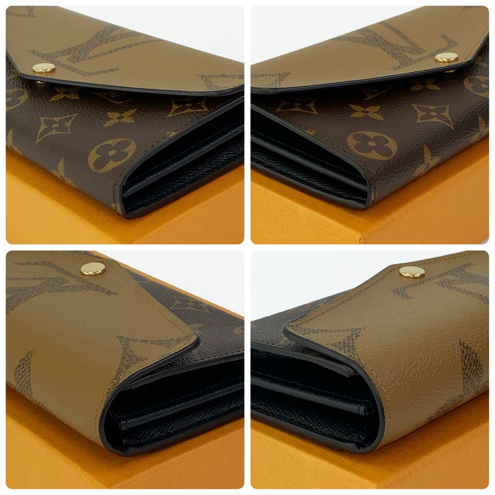 【極美品】ルイヴィトン　モノグラム　ジャイアント　ポルトフォイユサラ　RFID LOUIS VUITTON】ルイヴィトン『バイカラー モノグラム アン
