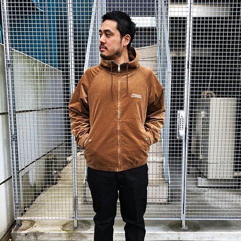 美品 スタンダードカリフォルニア Stretch Corduroy Hood Harrington Jacket ストレッチコーデュロイ  ハリントンジャケット パーカー