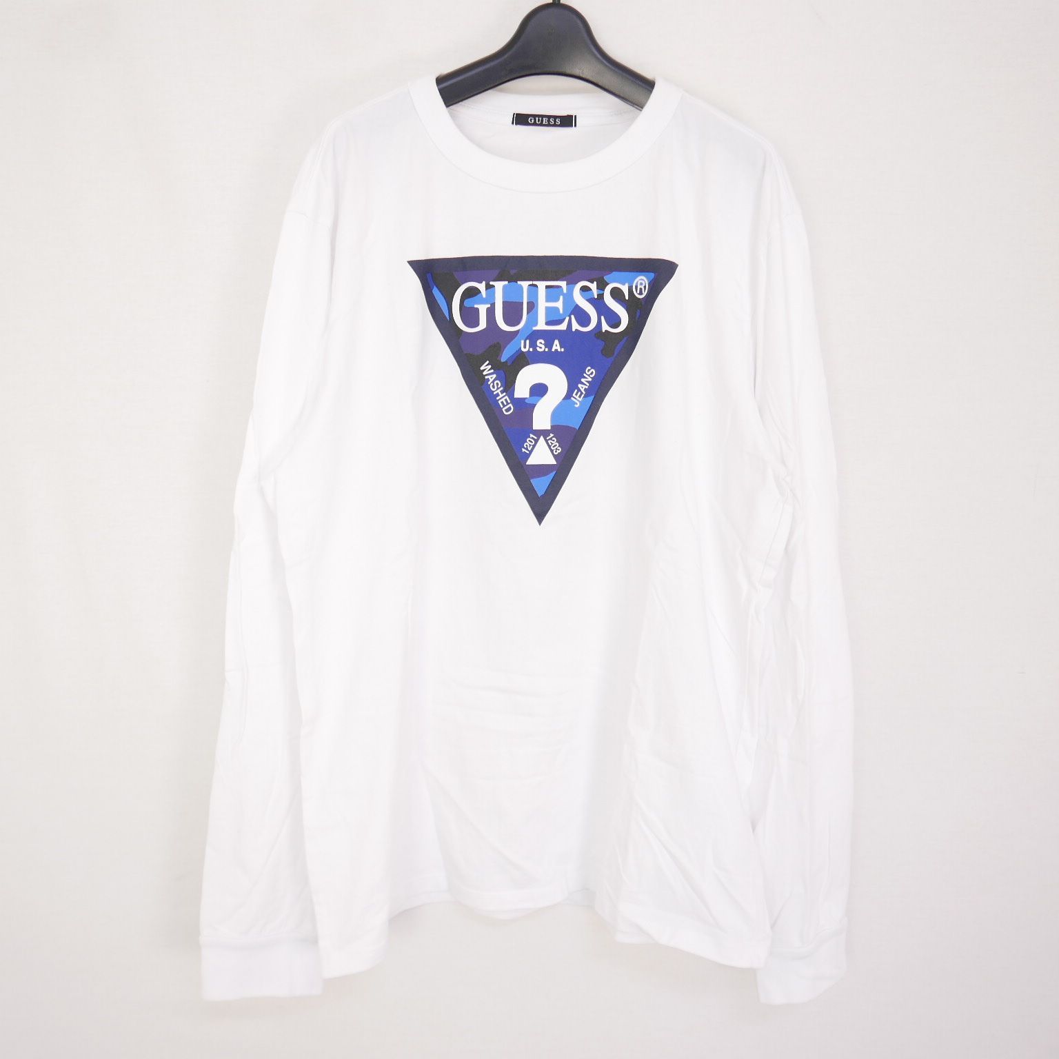 SOPHNET. GUESS ソフネット ゲス コラボ CAMOUFLAGE TRIANGLE CREW 
