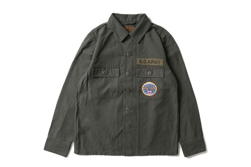 ステュディオ・ダルチザン ミリタリーシャツジャケット STUDIO D'ARTISAN ステュディオ・ダルチザン ミリタリーシャツ