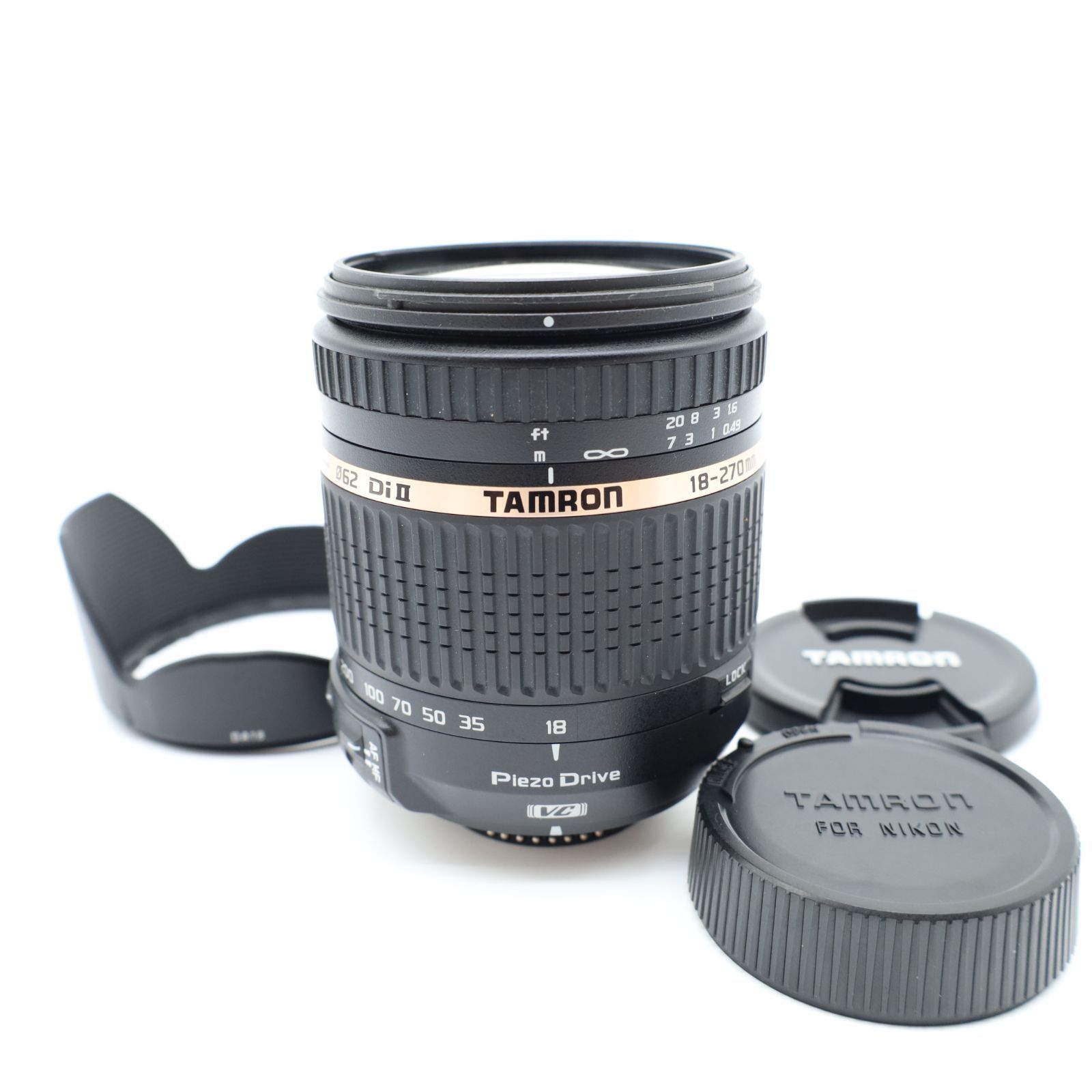 新品級 ☆ TAMRON B008N 18-270mm F3.5-6.3 DiII VC PZD 小売 ニコン用
