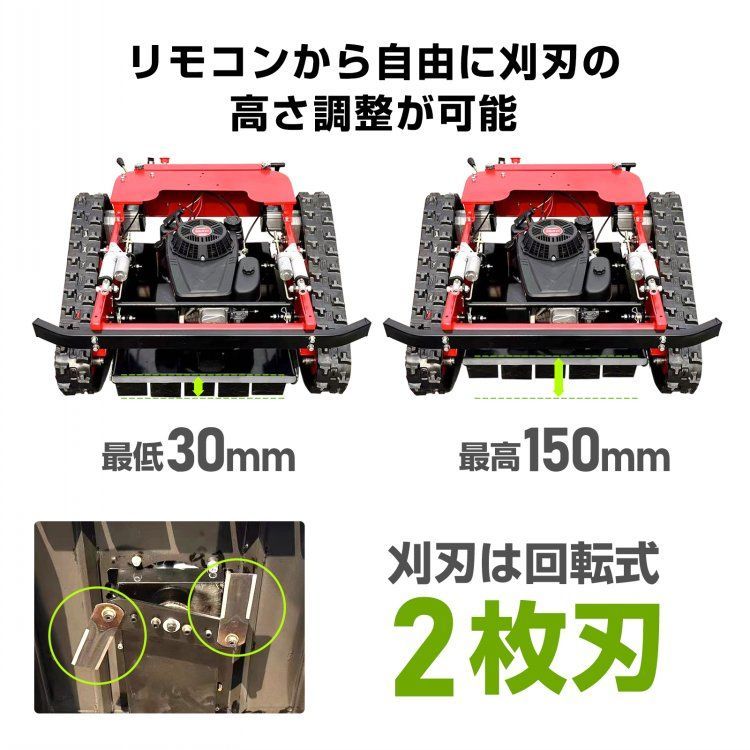 草刈機 回転刈刃2枚