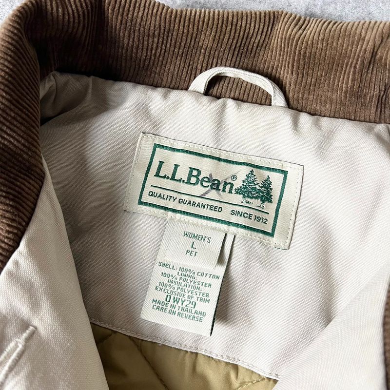 LLBean 中綿 キルティング ライナー コットン ハンティング ジャケット 