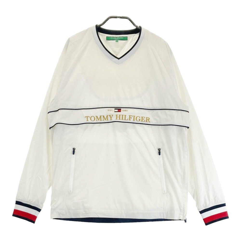 サイズ：L TOMMY HILFIGER GOLF トミー ヒルフィガーゴルフ  裏メッシュ 長袖ブルゾン  ホワイト系 [240101378901] ゴルフウェア メンズ ストスト