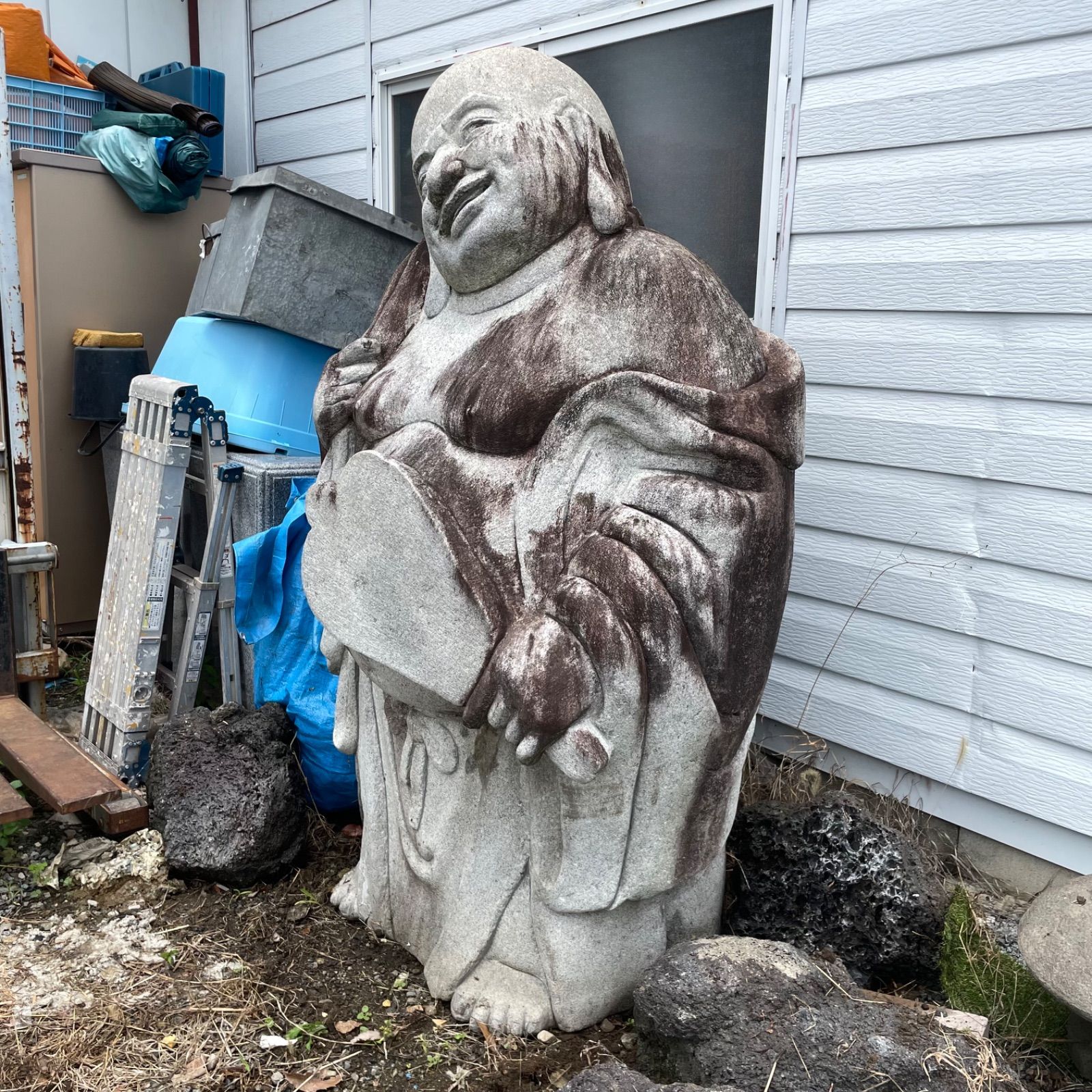 大型 七福神 布袋 高さ180cm 布袋様 布袋尊 神様 仏像 石像 御影石 日本庭園 和風 縁起物 | Shop at Mercari from  Japan! | Buyee