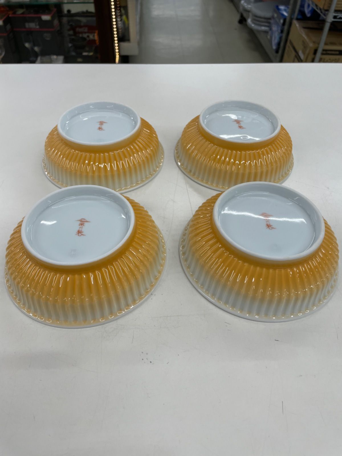 深川製磁 鉢4点セット 黄紫小花紋 組平小鉢 自宅保管品 - メルカリ