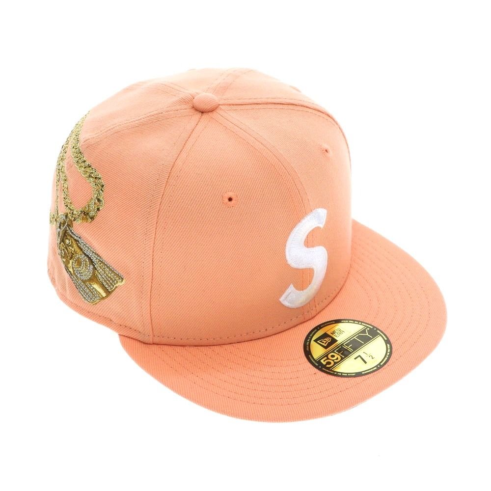 シュプリーム Supreme 2023年秋冬 Jesus Piece S Logo New Era ベースボールキャップ サーモンピンク【サイズ7 1/2】【メンズ】