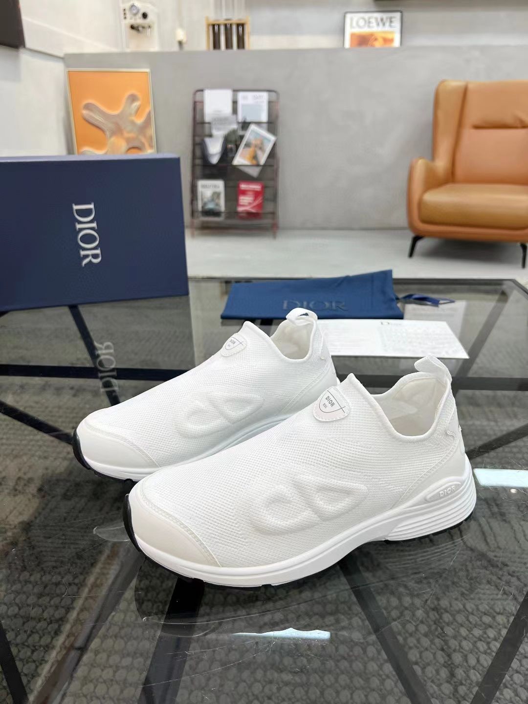 【サイズ限定特価】DIORロートップスニーカー Dior（ディオール）B30 メッシュ生地厚底レース付きレジャーロー