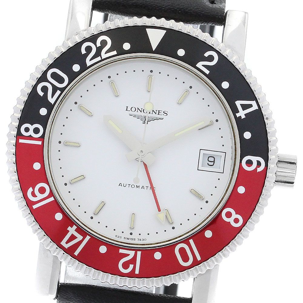 ロンジン LONGINES 7430 デイト GMT 自動巻き メンズ_870783