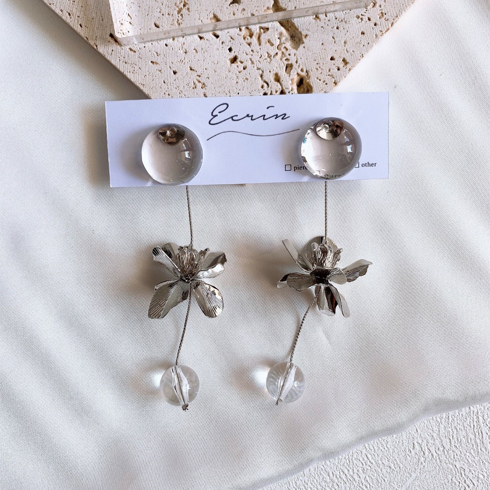 #961再販メタル シルバー チェーン 大ぶり ハンドメイド ピアス イヤリング 961再販メタル シルバー チェーン 大ぶり ハンドメイド ピアス