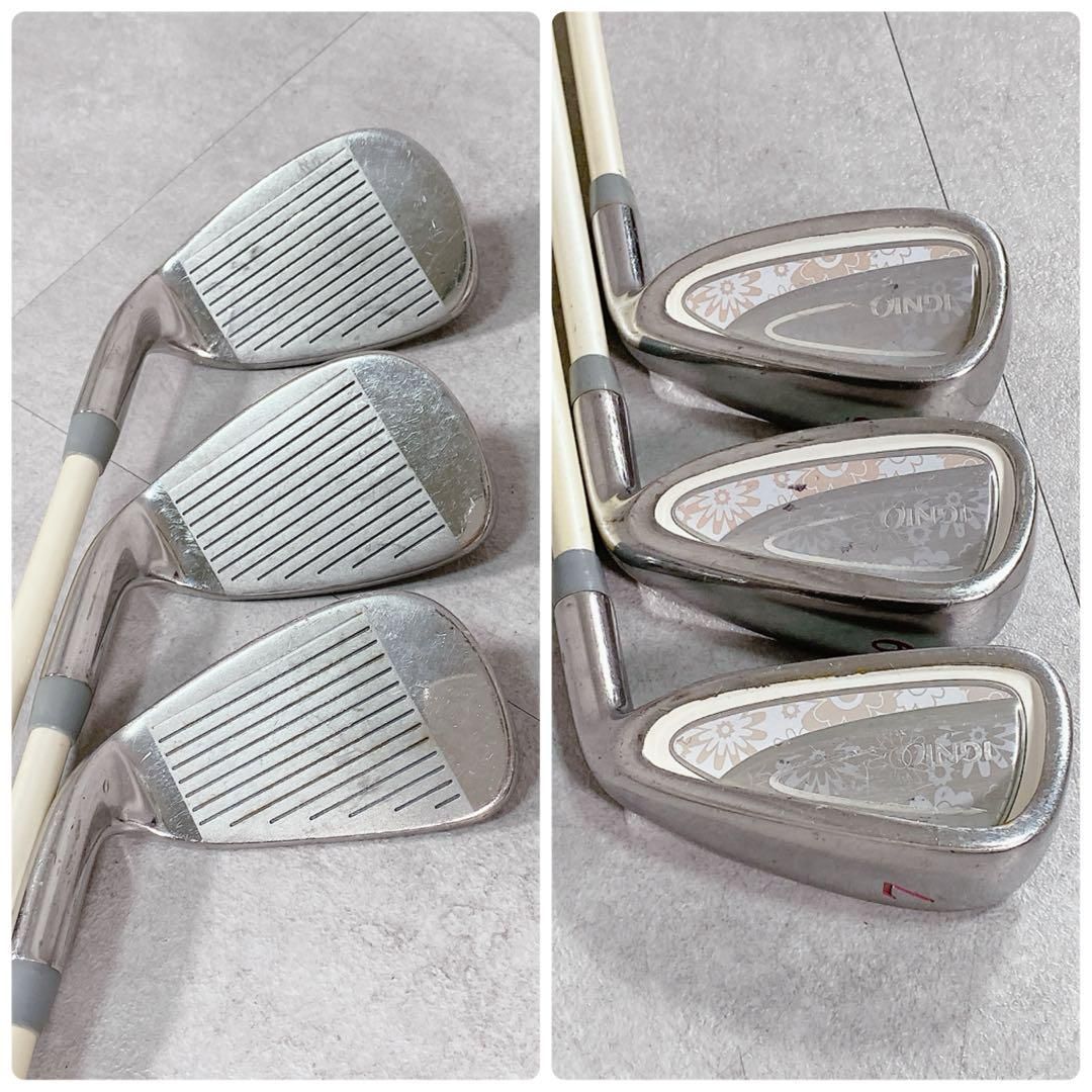 X656 アディダス 他 レディース ゴルフ ハーフ クラブセット 白ピンク X656 アディダス 他 レディース ゴルフ ハーフ クラブセット 白ピンク