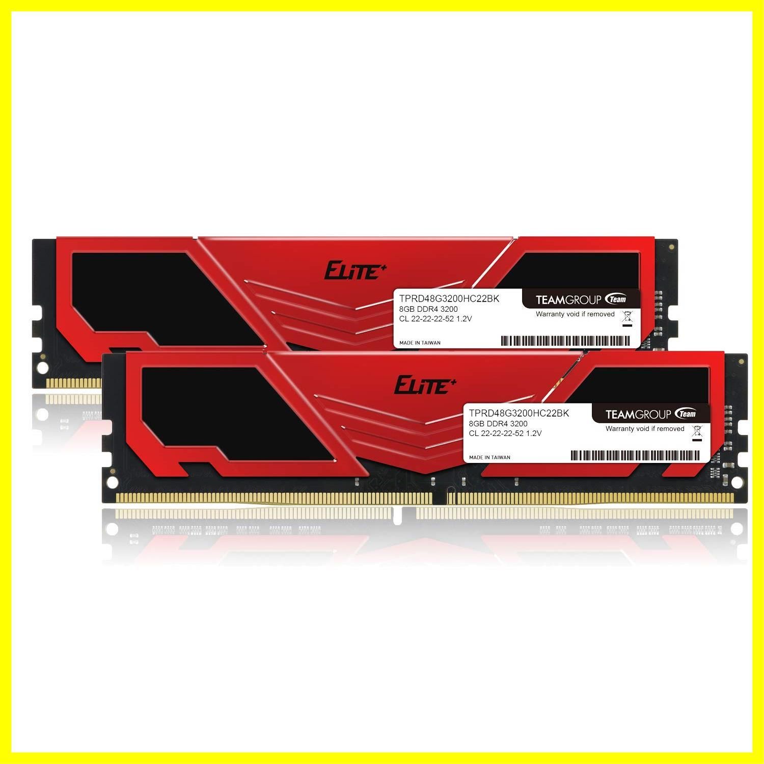 PCパーツTeam  メモリ DDR4 PC4-25600 8GB 2枚組 (16GB)