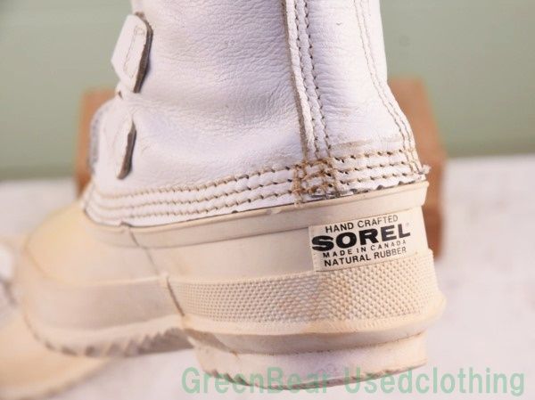 ヴィンテージ SOREL スノーブーツ カナダ製27cm Vintage SOREL/ソレル カナダ製スノーブーツ ライナー付き 22.5