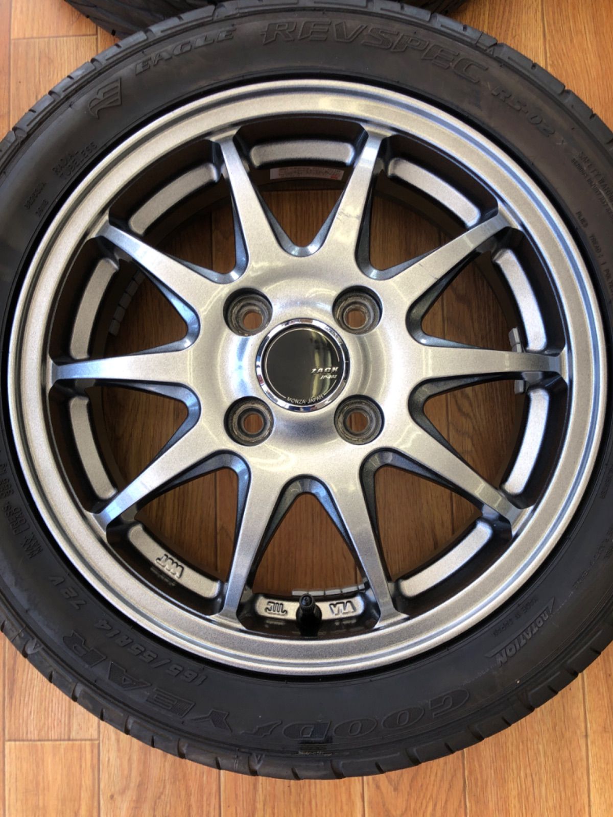 165/55R14 軽自動車 サマータイヤ アルミホイールset EAGLE REVSPEC RS 