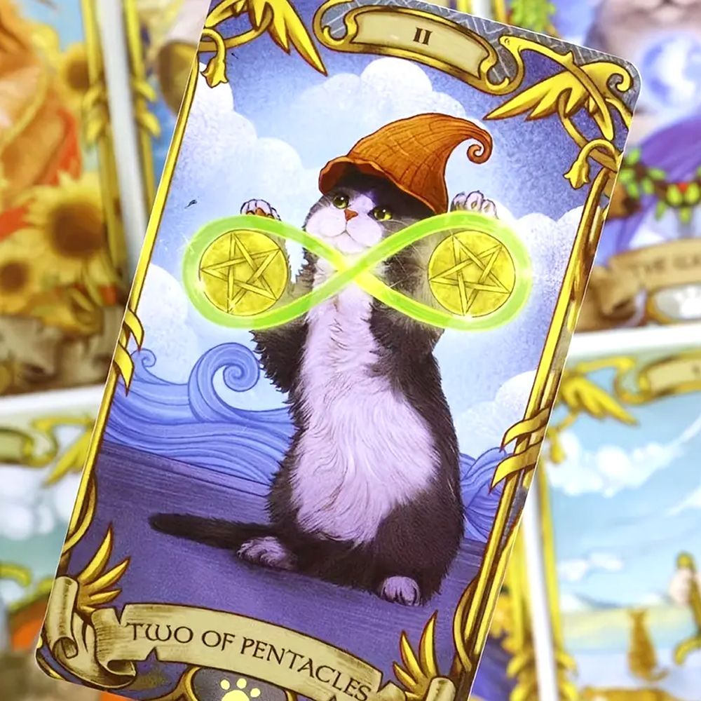 カード】【ねこにゃん】偉大なるねこの タロット カード 大アルカナ 小