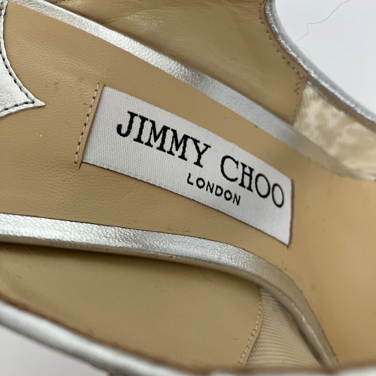 JIMMY CHOO(ジミーチュウ) サンダル 39 レディース Bing 100 ベージュ 