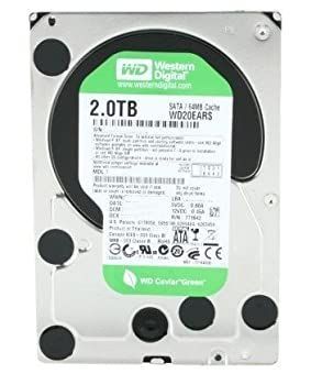 3.5インチ SATA WD Green WD20EARS 2000GB 2TB 正常判定 動作確認済中古品 送料無料 即決 システム・バックアップ等に | WD HDD 内蔵ハードディスク 3.5インチ 2TB Green WD20EZRX