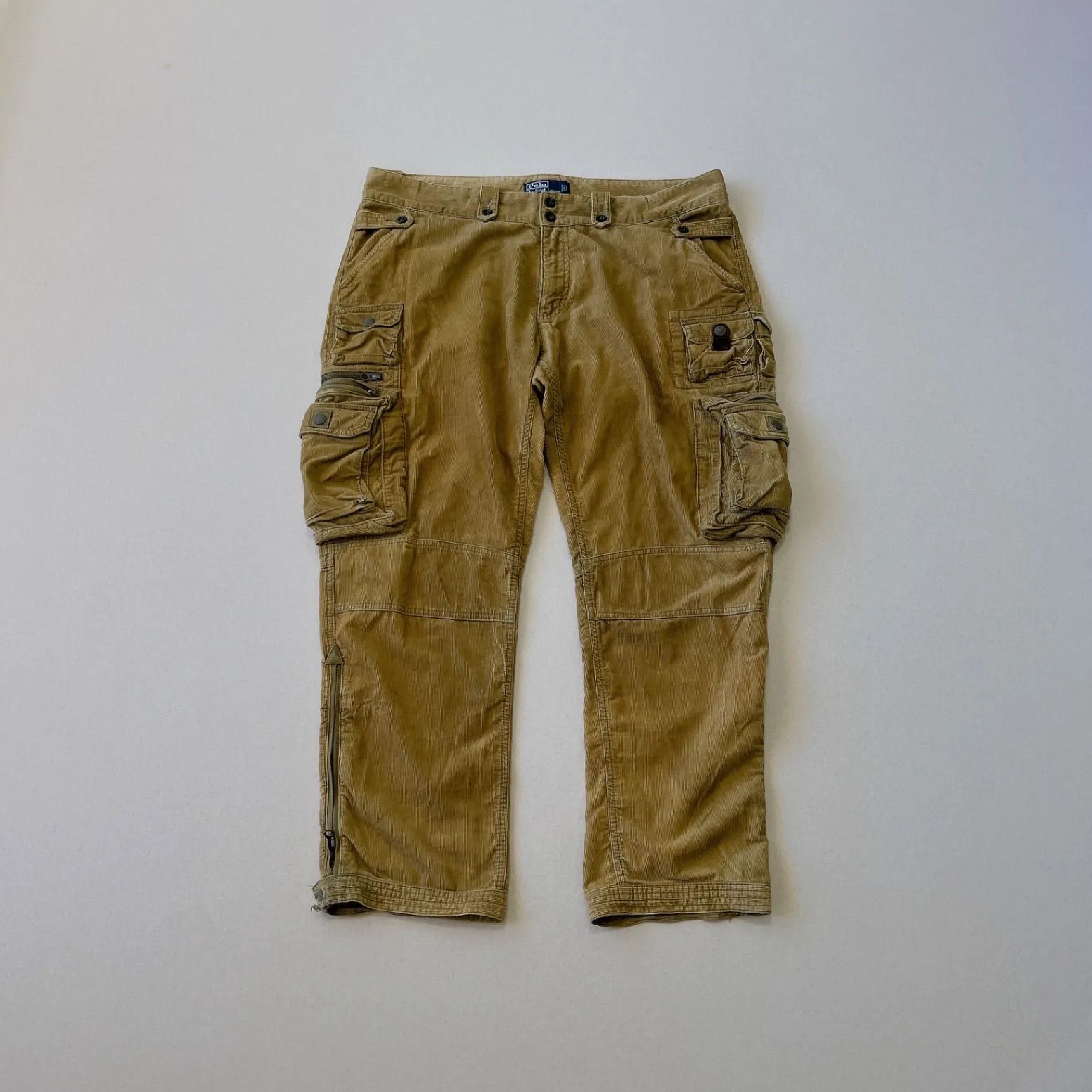 ラルフローレン　コーデュロイ　カーゴパンツ　パラシュート　マルチポケット　Polo by  Ralph  Lauren cargo pants corduroy multi pocket gimmick pants 90s 00s